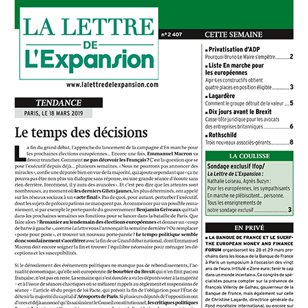 La lettre de L’Expansion